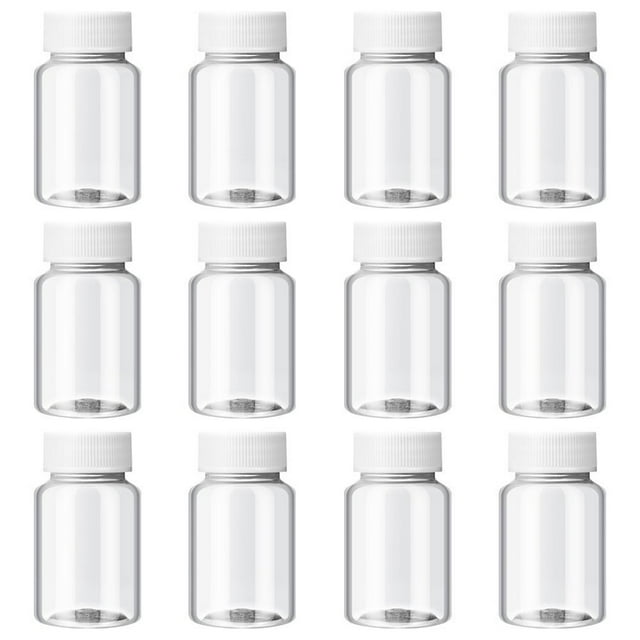 LEEYNEER Rhewides 12pcs Clear Plastic Juice Bottles Multipurpose Beverage Milk Packing Bottles