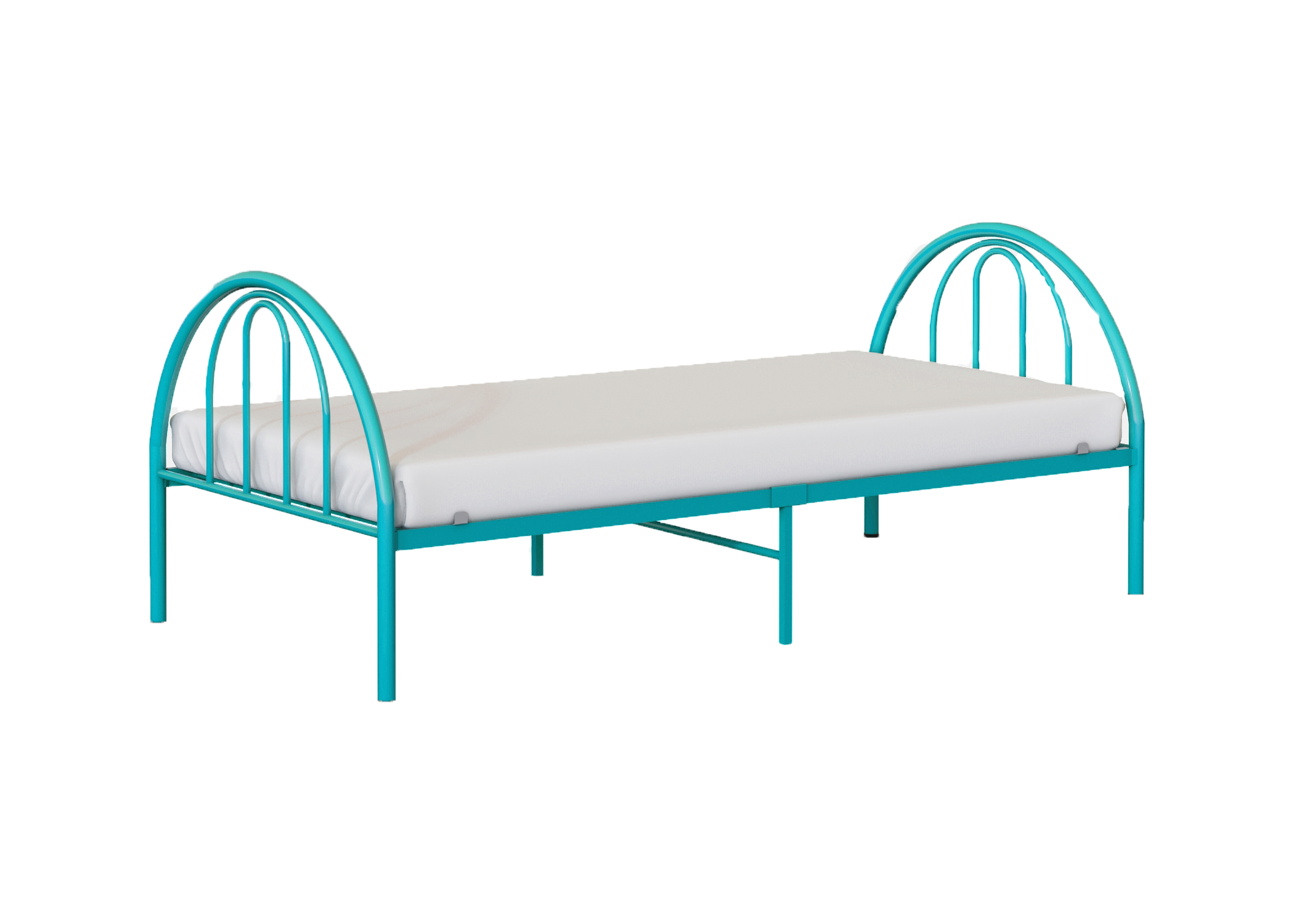 BK Furniture Brooklyn Classic Metal Bed, Twin, Turquoise - image 3 of 5