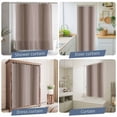 thumbnail image 5 of Brown Ombre Waterproof Shower Curtain, Stall 36"x78" Washable Polyester Fabric Shower Curtains for Bathroom, Modern Abstract Art Farmhouse Gradient Decorative Bathtub Curtain Sets with Hooks, 5 of 9