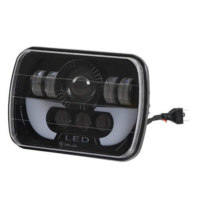 Faro cuadrado para motocicleta, faro LED cuadrado de 5 x 7 pulgadas, faro LED rectangular, faro LED rectangular, diseño personalizado