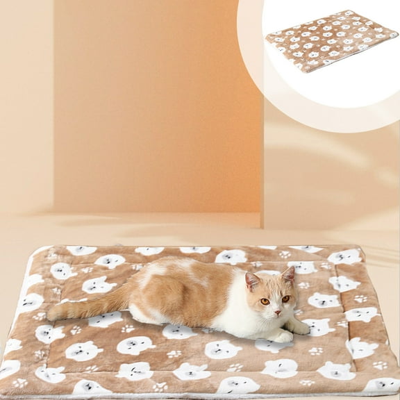 Pet Cushion Calming Dogs Cats Bed Pet Sleeping Bed Mats Washable Pet Pads,Soft Pet Blankets for Non-slip Bottom,Dogs Cats Pads,Pet Cushion Mats,Puppy Pads for All Seasons