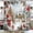 Green, variant on Christmas Santa Claus Shower Curtain Winter Snowy Cabin Holiday Bathroom Xmas Tree Gifts Scenery New Year Bath Curtain, Polyester Fabric, Water-resistant, Includes 12 Hooks, Fits 70x70 inch Bathtub