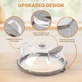 thumbnail image 4 of Gracenal 10-Inch Microwave Food Cover, Clear Splatter Guard with Integrated Handle, White Kitchen Accessory, 4 of 8