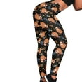 thumbnail image 4 of DISNIMO Sloth Printed Women Yoga Pants Long, Athletic High Waisted Yoga Pants Tummy Control Soft Workout Leggings for Yoga Gym Sport, Black and Brown, XL, 4 of 6