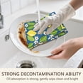 thumbnail image 5 of 2 Pcs Funny Kitchen Towels,Yellow Lemon Fruit Flowers Blue Pattern Microfiber Dish Towels,Kitchen Tea Towels,Kitchen Towel Set (18" X 26"), 5 of 7