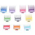 thumbnail image 1 of HUGFEGWE 10 Sizes Hair Clipper Combs Guides Professional Colorful Number Coded Hair Trimmer Guards CA919-95875, 1 of 9