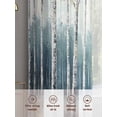 thumbnail image 6 of Modernism Tree Sheer Curtains 96 Inch Length 2 Panels Set, Spring Forest Scene Oil Painted Voile Window Treatment Semi Sheer Long Curtains Drapes for Bedroom/Living Room/Kitchen 52"x96"x2, 6 of 7