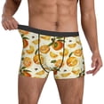 thumbnail image 3 of Men's Boxer Briefs, Cute Orange Honey Bee Soft Comfy Mens Underwear Boxer Briefs Breathable With Widen Waist, 3 of 7