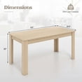 thumbnail image 3 of Gymax 63'' Dining Table Rectangular Modern Kitchen Table For 6 People Home Furniture, 3 of 10