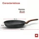 thumbnail image 2 of Sartén Antiadherente Ultrachef Línea Master Stone Piedra y Madera 24 cm Gris, 2 of 7