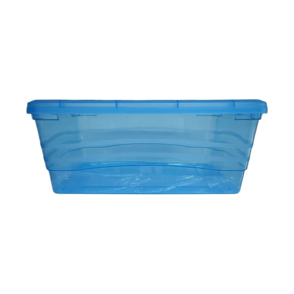 Caja Organizadora Joy Multiusos Translucida 15 Litros Azul