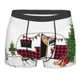 thumbnail image 5 of Uemuo Vintage Buffalo Plaid Christmas Camper Pattern Men's Boxer Briefs,Trunk Anti-Chafing,Comfortable, Durable, and Stylish Underwear-Large, 5 of 9