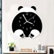 thumbnail image 4 of Cartoon Panda Wall Clock Silent Funny Animal Hanging Art For Time Clocks For Children Bedroom Nursery Room Decoration, 4 of 5