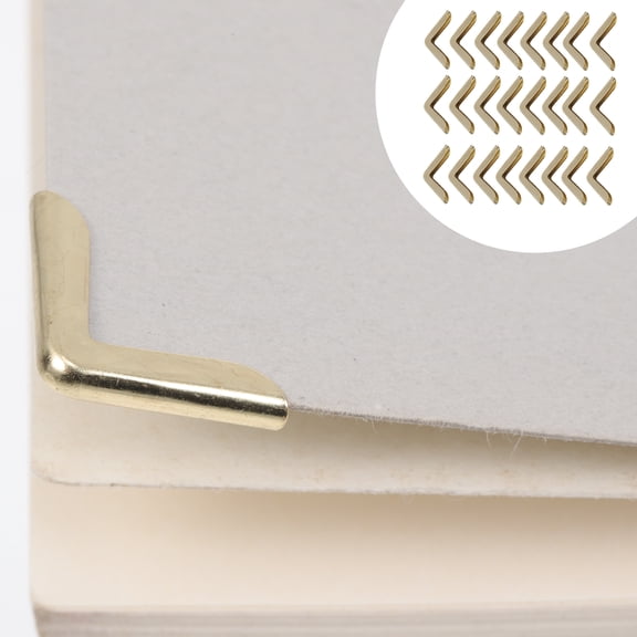 50Pcs Vintage Scrapbook Book Corner Protectors Metal Book Corner Protectors