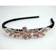 thumbnail image 2 of Diadema de cristal para mujer, banda de perlas, banda para el cabello para mujer, bandas de flores de cristal, diadema para niña, aro de joyería con cuentas, cuidado de la belleza, accesorio elegante, 2 of 6