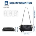 thumbnail image 4 of URSOFINE Women's Genuine Leather Crossbody Clutch - Small Convertible Wristlet Handbag with Adjustable Strap, 4 Colors, 4 of 7