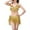 Gold, variant on Wancir Women's Shiny Sequin 2 Piece Short Set Flowy Tassel Crop Top Mini Short Pants Clubwear