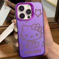 thumbnail image 3 of Hard Phone Case For Samsung Galaxy S23 S22 S21 S20 Plus Ultra Note 20 Ultra Soft Silicone Fashion Hello Kitty Shockproof Cover, 3 of 5