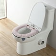 thumbnail image 5 of kkbbma under $5 Thicker Toilet Seat Cover Pads - Bathroom Soft Toilet Seat Warmer Stretchable Washable Fibre Cloth Toilet Seat Cushion Cover Toilet Seat Cover, 5 of 6