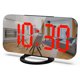 thumbnail image 2 of Reloj despertador electrónico digital con espejo y carga USB, creativo, con pantalla LED, de 6,5 pulgadas, para el hogar y la oficina., 2 of 8