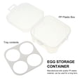thumbnail image 3 of KALLORY 3Ud Caja Para Huevos De Plástico Con 4 Compartimentos Y Tapa Para Refrigerador, 3 of 7