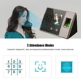 thumbnail image 2 of Yeacher Intelligent Biometric Fingerprint Time Attendance Machine with HD Display Screen Time Clock Support Face Fingerprint Password Employee Checking-in Recorder Reader Support USB Disk Access Con, 2 of 8
