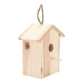 thumbnail image 2 of Casa de pájaros de madera al aire libre casa de pájaros de ventana de madera de diseño transparente de madera natural para el hogar para el jardín ANGGREK Otros, 2 of 8
