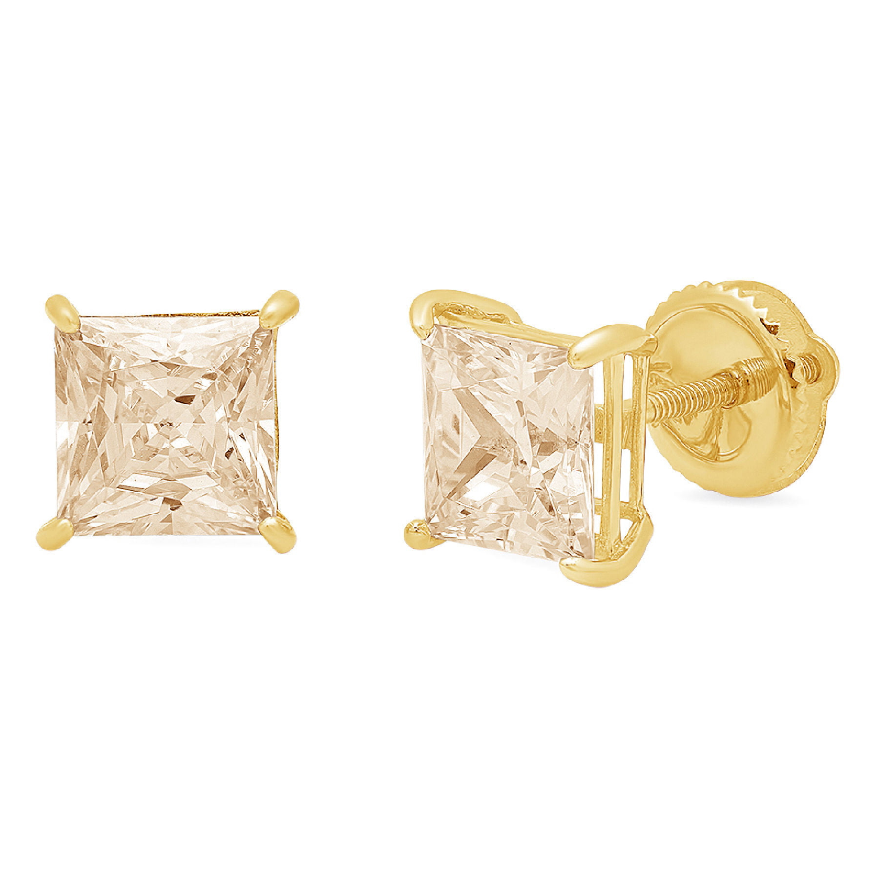 Details about   1.50 Ct Round Cut D/VVS1 Solid 14K Gold Solitaire Stud Earrings