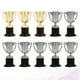 thumbnail image 2 of EeaseMX 10 mini trofeos de plástico para competiciones deportivas infantiles, juguete para jardín de infantes (3 dorados, 7 plateados), 2 of 8