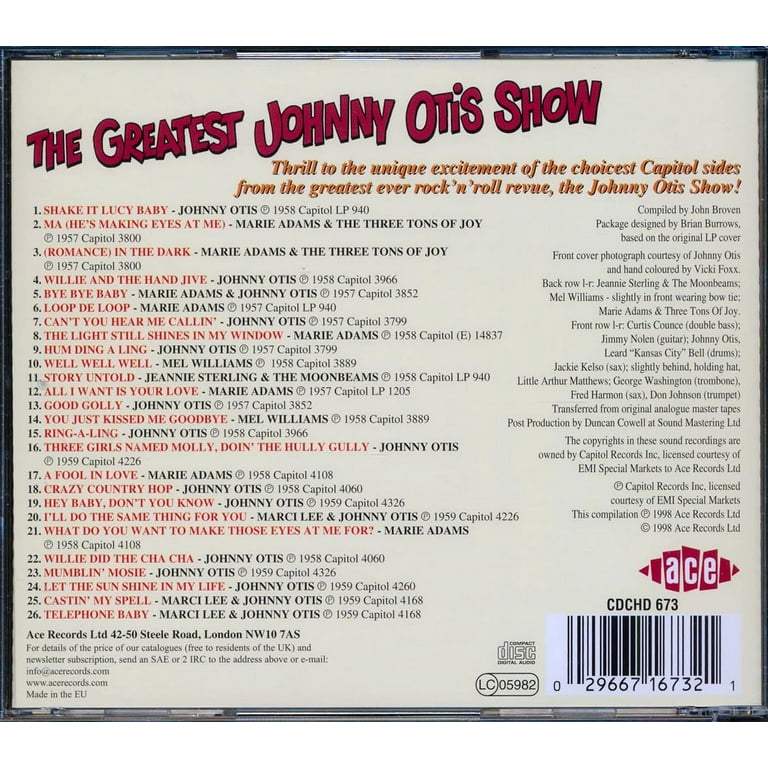 Johnny Otis - Greatest Johnny Otis Show - Music