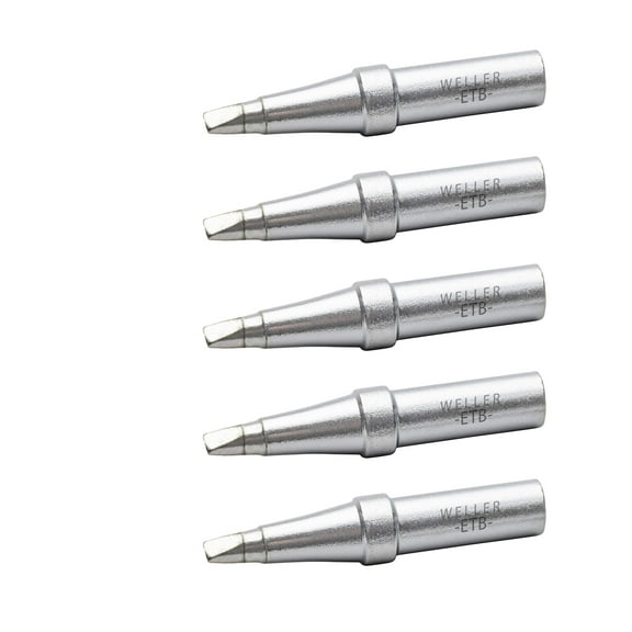 Genuine Weller WE1010 Soldering Tip Set (ETB-5), Screwdriver, 0.093" / 2.4 mm, 5 PCS