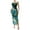 G-Green-b, variant on 2025 Ruffled Wrap Dress Long Ladies Drop Waist Dresses Sleeve V Neck Slit Ladies Tennis Dresses Hem Draped Midi