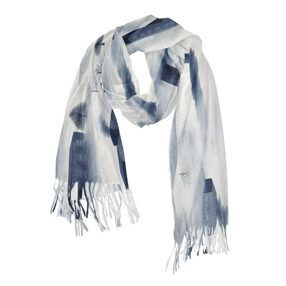 Factory Pattern Soft Stylish Scarf 86.6''x30.7'' Lightweight and Warm, Breathable