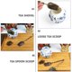 thumbnail image 2 of 2 piezas de palas de té de mango largo Kongfu cucharas de té de metal diseño de tamiz cucharas de té, 2 of 5