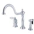 thumbnail image 2 of Kingston Brass KS1811PLBS Widespread Kitchen Faucet, Polished Chrome, 2 of 2