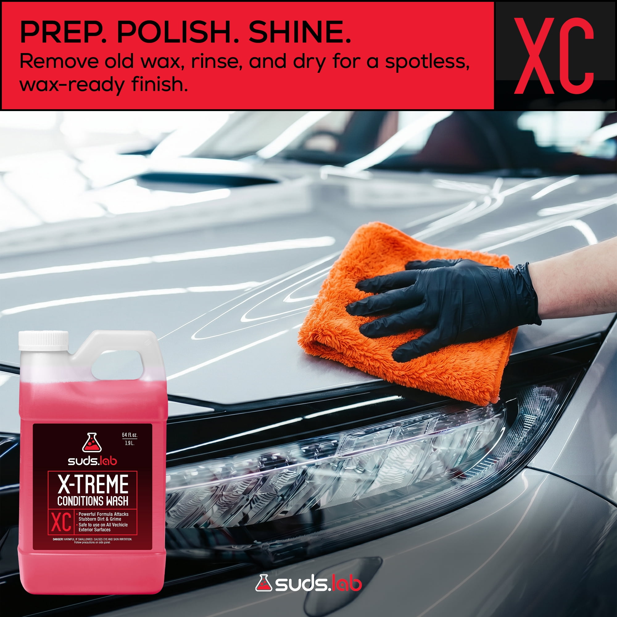 XC X-Treme Conditions Car Wash 64 oz - Advanced Dirt and Grime Remover