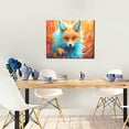 thumbnail image 5 of Fuzoiu Fiery Red Maple Leaf Fox Print Canvas Wall Art for Bathrooms,Wall Decor for Bedroom,Framed Artwork for Wall,Modern Wall Decorations Prints Picture for Kitchen Home, 5 of 6