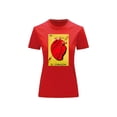 thumbnail image 1 of Playera Blusa El Corazon De La Loteria Mexicana Tradicion Mexicana Color Rojo Talla Grande Marca Emil SaEs, 1 of 4