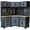 Gray Black 8PCS, variant on HPDMC 72in Rolling Tool Chest Cabinet Mobile Garage Workbench Heavy-Duty Tool Cabinet on Wheels with 11 Drawers, 2-Door Cabinet, 3 Top Cabinet, Pegboard & Power Strip for Tool Organization