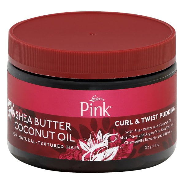 Lusters Pink Shea Butter Coconut Oil, Curl and Twist Hair Pudding, 11