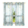 thumbnail image 6 of Yayeee Window Curtains Set of 2 for Living Room Light Filtering 63"x42", Floral Easter, 6 of 7