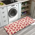 thumbnail image 3 of Red Butterfly Red Silhouette Pattern Kitchen Rug Mat,Kitchen Runner Rugs Non Skid Washable,Decorative Kitchen Floor Mats for Kitchen,Sink,Laundry,17"x47.2", 3 of 7