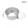 thumbnail image 2 of Prettyui Aluminum Cake Mold Round Mini Cake Pan Removable Non Stick Bottom Pudding Mold DIY Baking Tools Metal Cake Baking Molds, 2 of 6