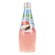 Kuii Coconut Milk Drink with Nata de Coco Strawberry Flavor 9.8 fl oz, Quantity of 4