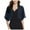 Navy, variant on felwors Women Shrug Soft Chiffon Open Front Sheer Sleeve Bolero Cardigan for Evening Dress Navy, One Size