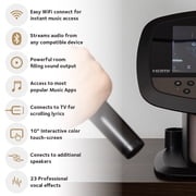 The Hub 2.0, WIFI karaoke system with 2 wireless Microphones and built-in Music Apps ( YouTube, Spotify …), Black