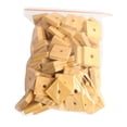 thumbnail image 2 of 100pcs Bloques de masticación de pájaros, equipo de juguete de jaula de pájaros, chips de madera loro juguete, juguete para mascar pájaros para, 2 of 8