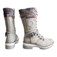 thumbnail image 3 of OKBOP Womens Heeled Mid-Calf Boots-Christmas Heeled Boots for Women Retro Winter Boots for Women Beige, 3 of 3