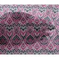 thumbnail image 4 of oneOone Tissu en Viscose Chiffon Imprimé Diamant & Tourbillon Ikat BTY 42 Pouces de Large, 4 of 4