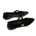 thumbnail image 4 of SuTry Women's Mary Jane Flats Pointed Toe Velvet Strap Slip On Comfortable Elegant Vintage Casual Daily Walking Shoes(37), 4 of 7
